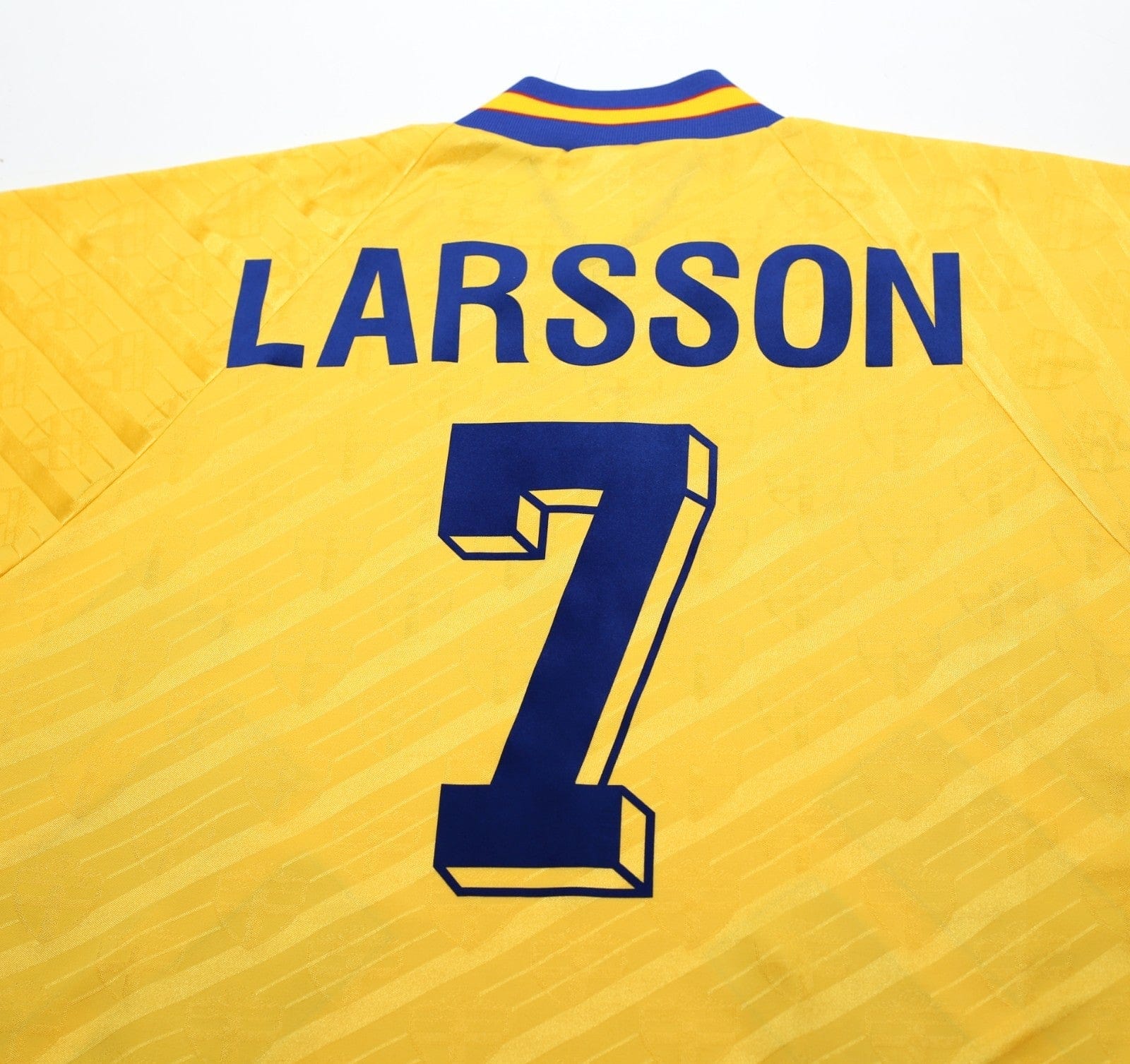 1994/95 LARSSON #7 Sweden Vintage adidas WC 94 Home Football Shirt (XL)