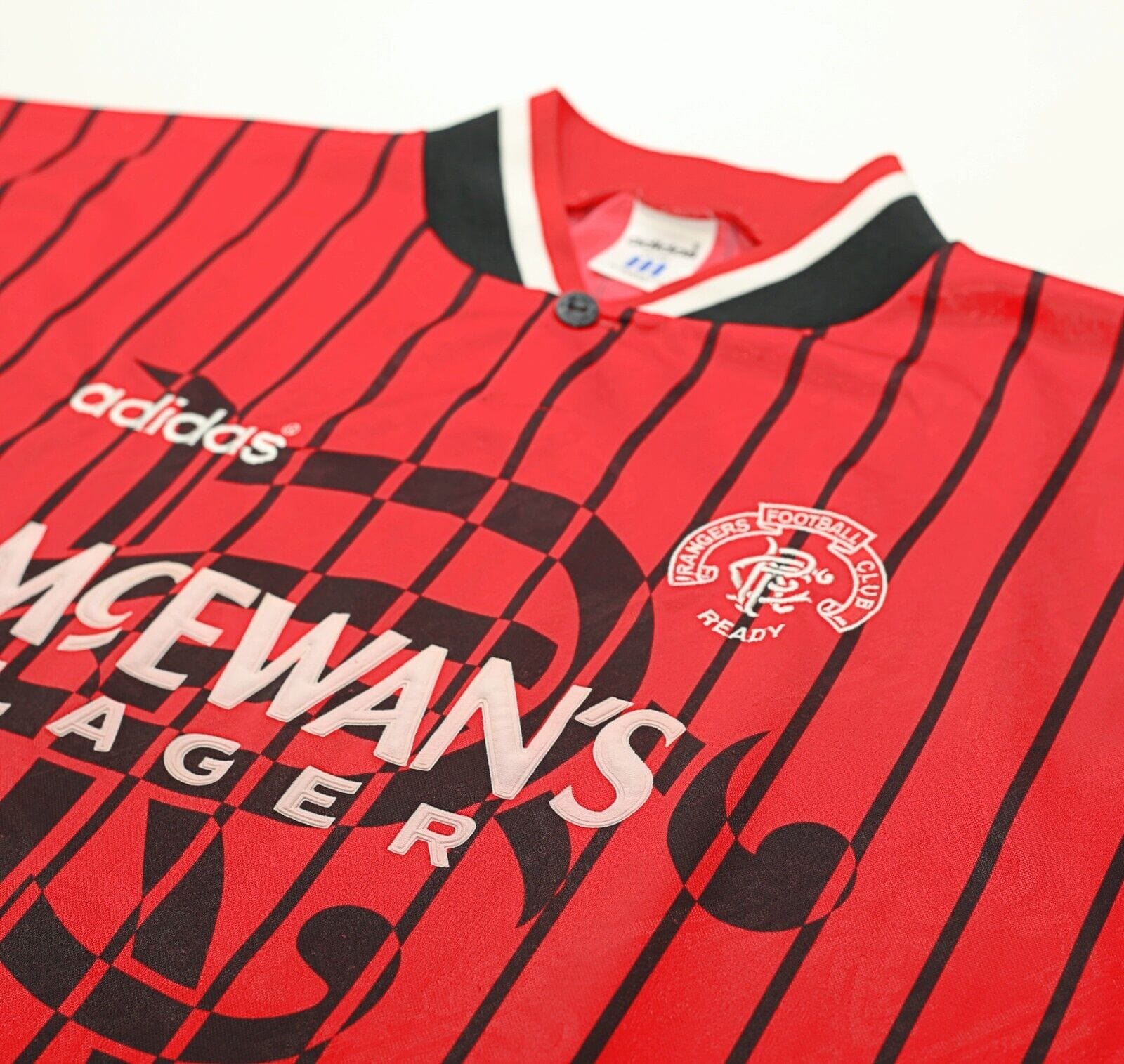 1994/95 LAUDRUP #11 Rangers Vintage adidas Away Football Shirt Jersey ...