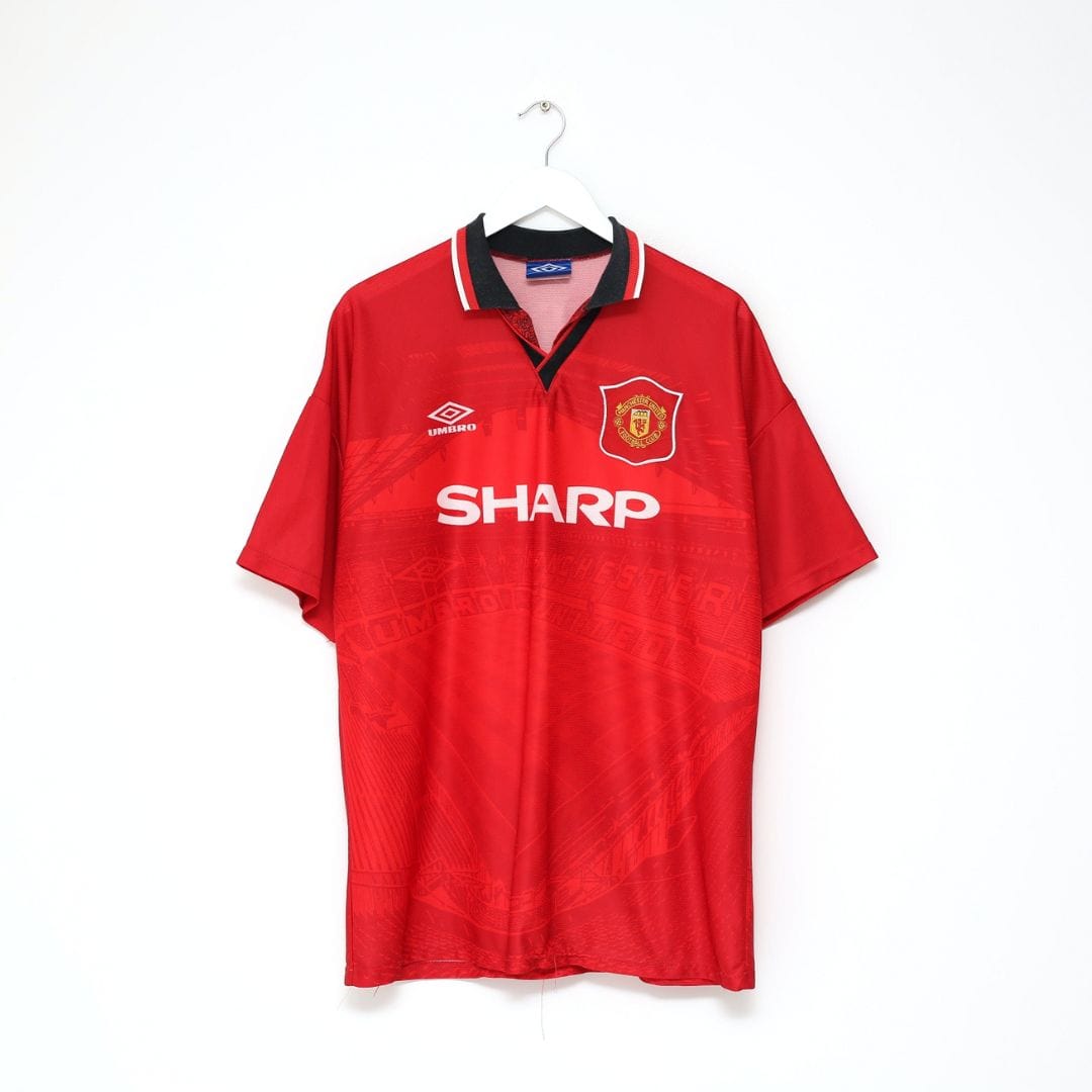 1994-95 Manchester United Umbro Home Shirt Scholes 22 | Vintage