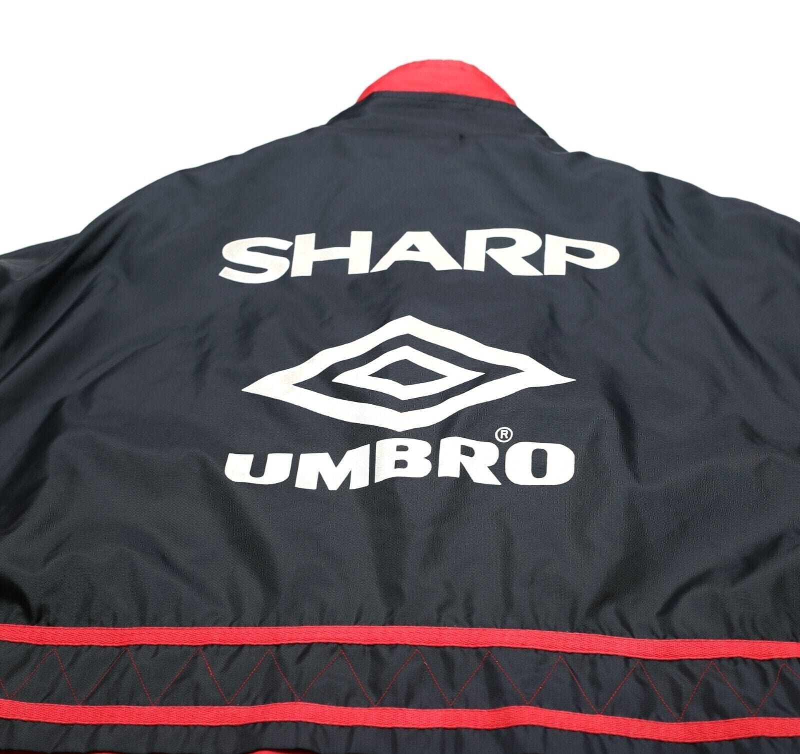 1994/95 MANCHESTER UNITED Vintage Umbro Bench Coat Jacket (M) Alex Ferguson