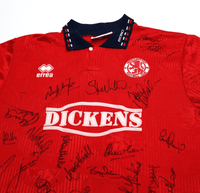 1994/95 MIDDLESBROUGH Vintage Errea Home Football Shirt Jersey (XL) SQUAD SIGNED