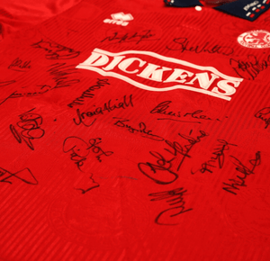 1994/95 MIDDLESBROUGH Vintage Errea Home Football Shirt Jersey (XL) SQUAD SIGNED