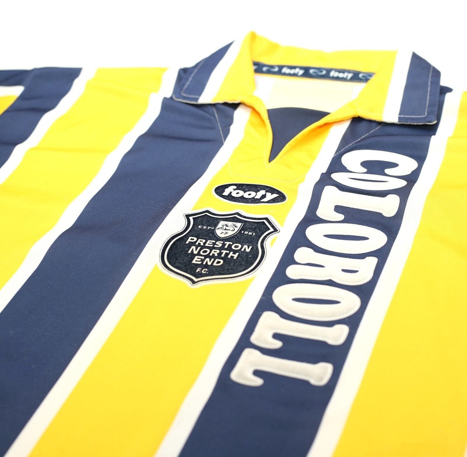 1994/95 PRESTON North End Vintage Footy Away Football Shirt (M) Beckham Era