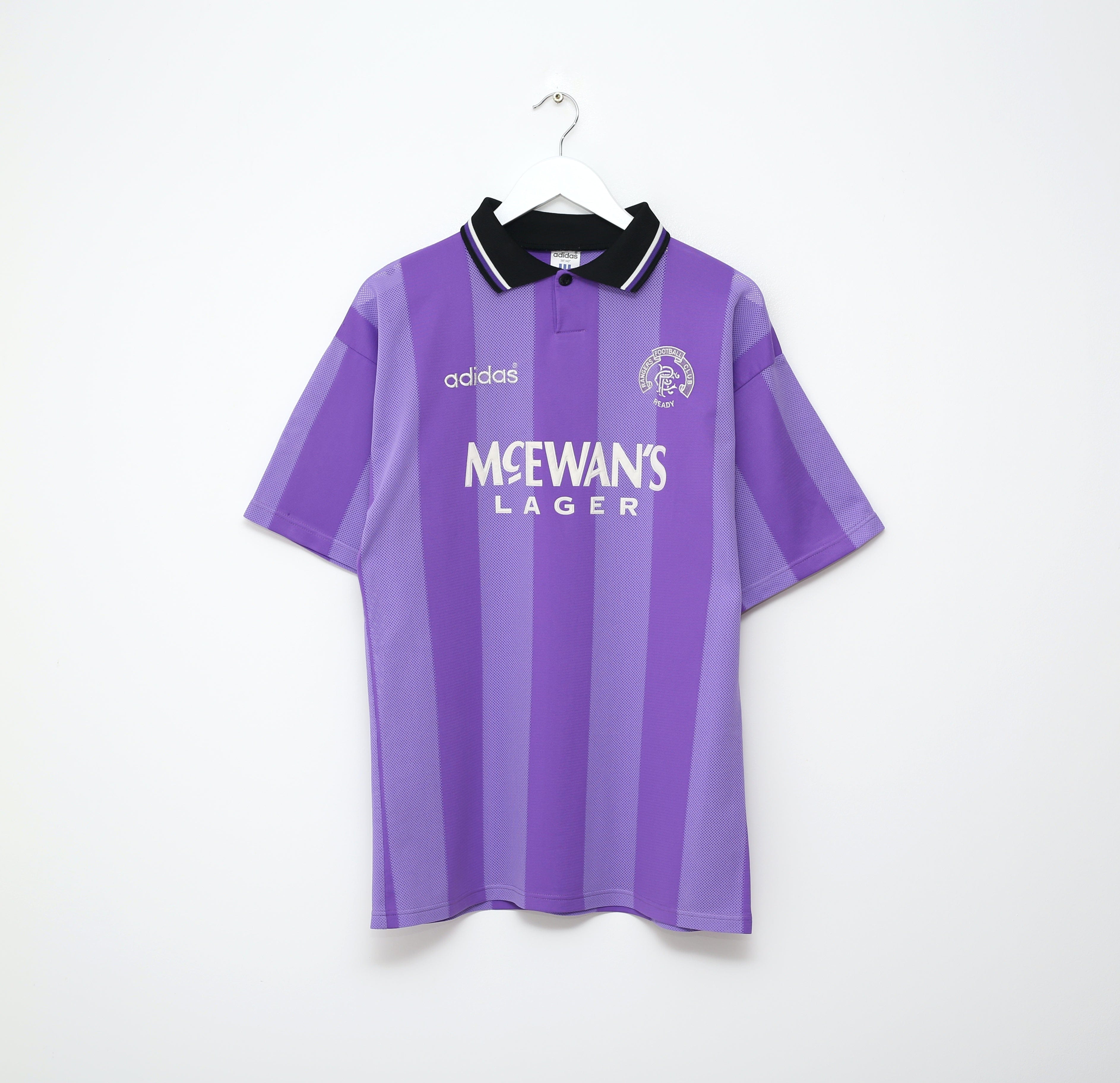 1994/95 RANGERS Vintage adidas European Football Shirt Jersey (M)