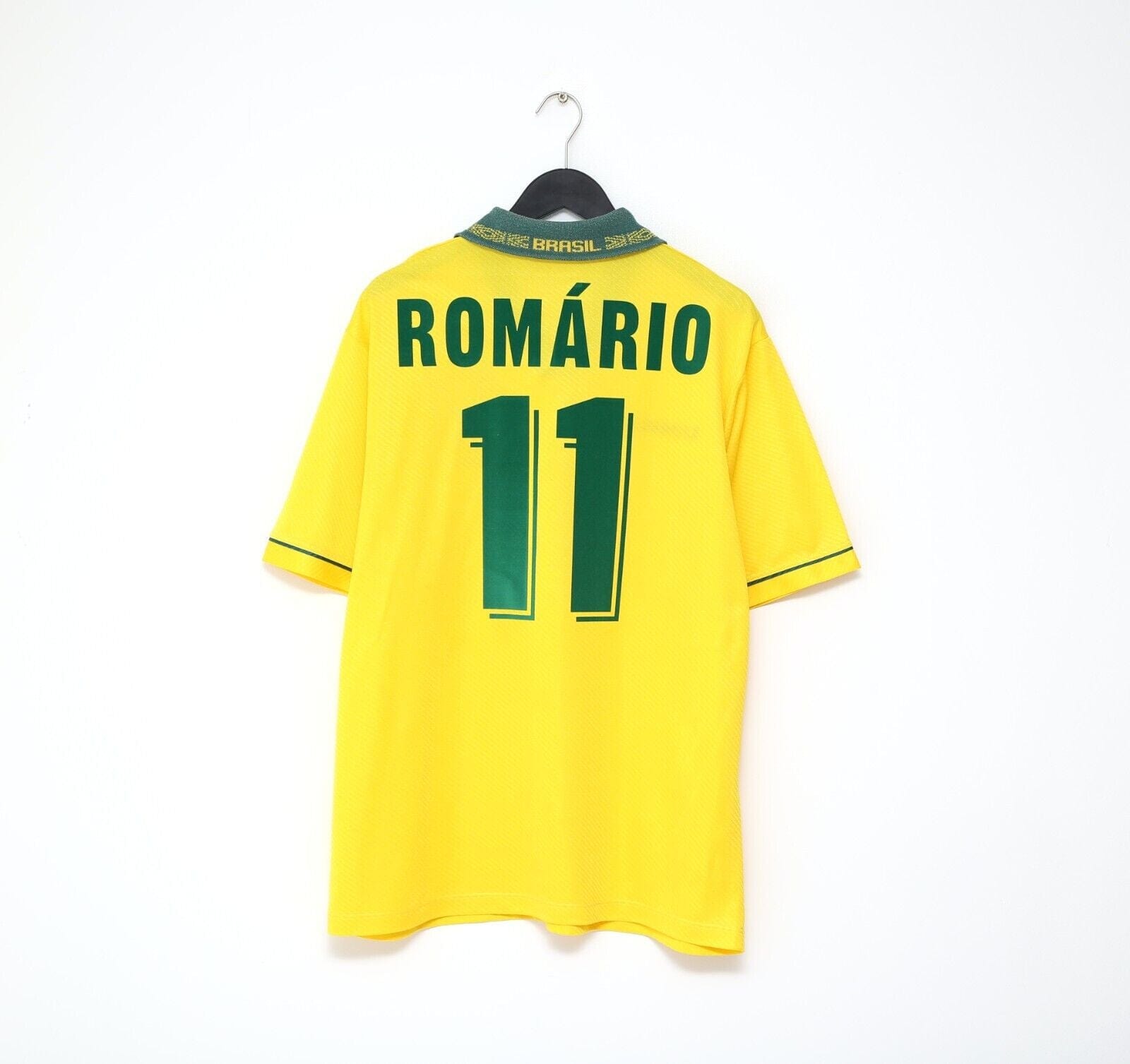 1994/95 ROMARIO #11 Brazil Vintage Umbro Home Football Shirt (XL) 3 Star 1994 WC