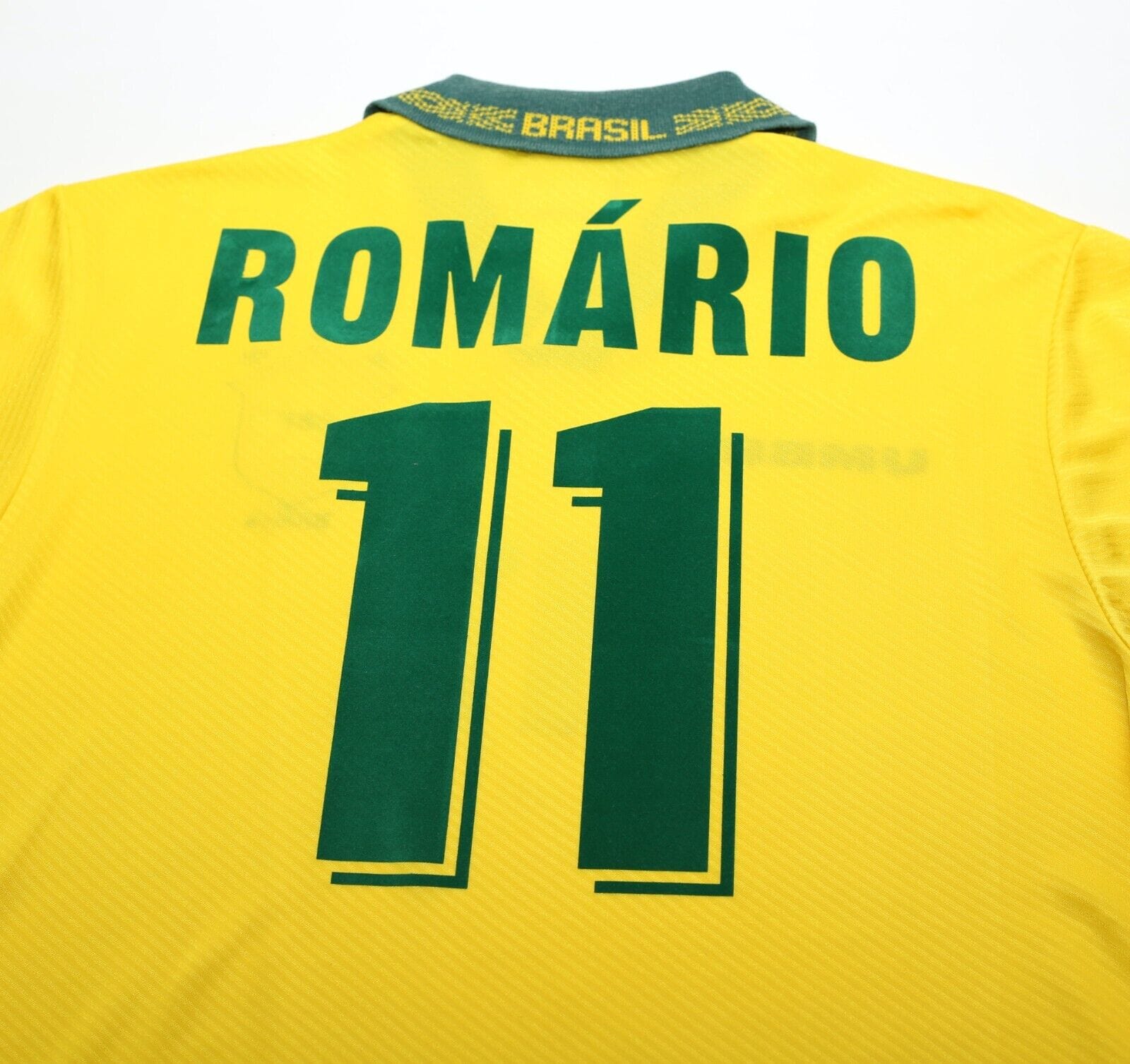 1994/95 ROMARIO #11 Brazil Vintage Umbro Home Football Shirt (XL) 3 Star 1994 WC