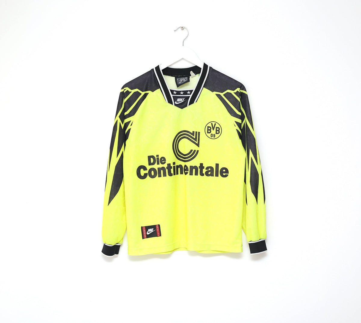 Nike Borussia Dortmund シャツ 蛍光イエロー Borussia Dortmund 1996-1997 UEFA Champions League Nike