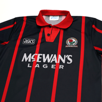 1994/95 Shearer #9 Blackburn Rovers Vintage ASICS Away Football Shirt (M)