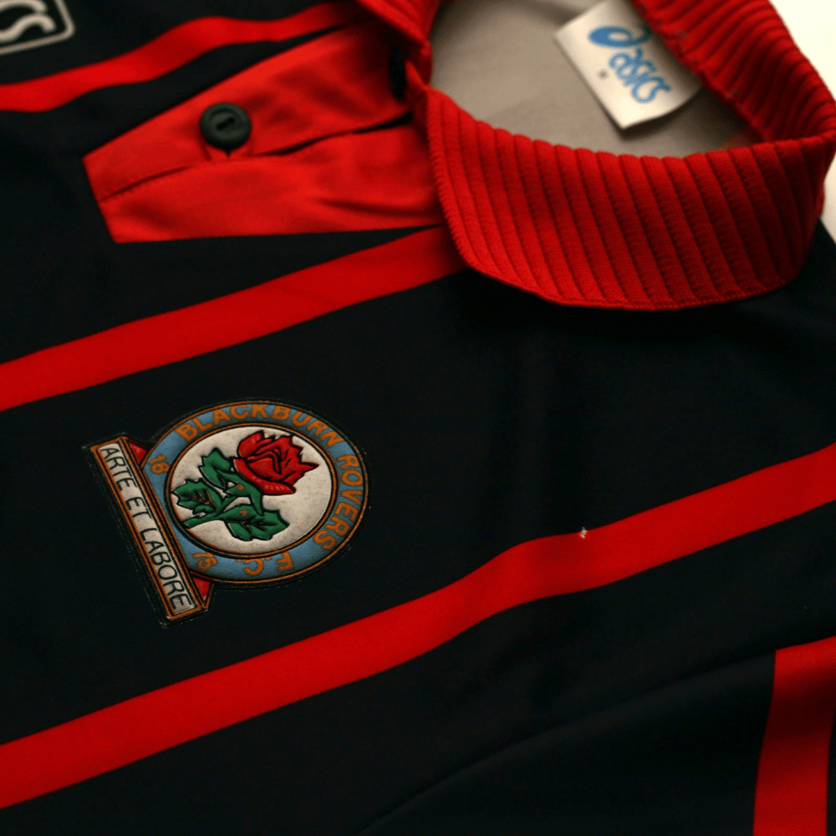 1994/95 Shearer #9 Blackburn Rovers Vintage ASICS Away Football Shirt (M)