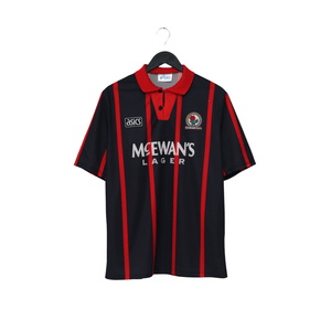 1994/95 Shearer #9 Blackburn Rovers Vintage ASICS Away Football Shirt (M)