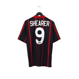 1994/95 Shearer #9 Blackburn Rovers Vintage ASICS Away Football Shirt (M)