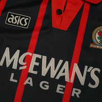 1994/95 Shearer #9 Blackburn Rovers Vintage ASICS Away Football Shirt (M)
