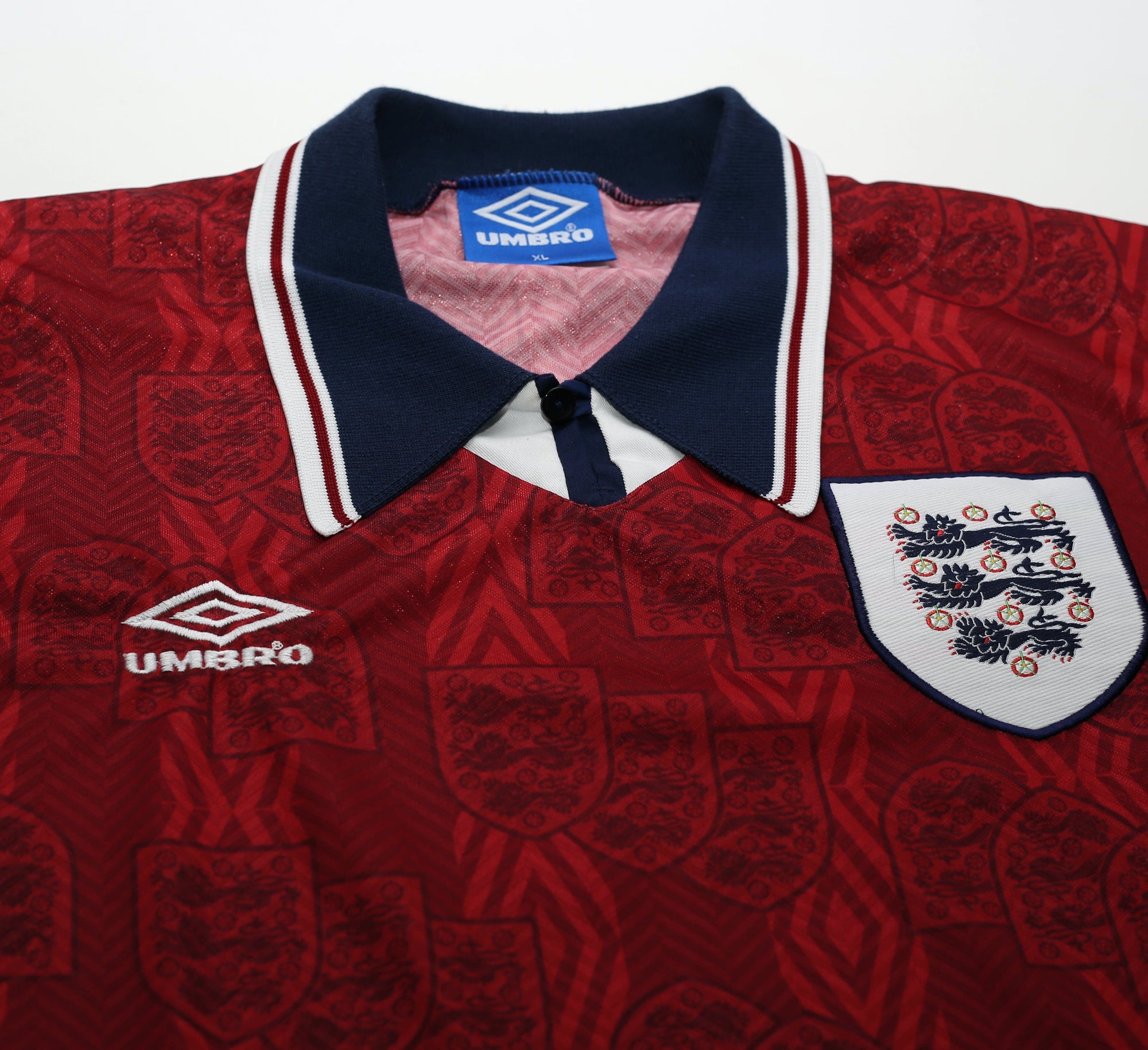 1994/95 SHEARER #9 England Umbro away Football Shirt (L/XL)