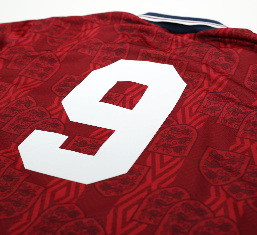1994/95 SHEARER #9 England Umbro away Football Shirt (L/XL)
