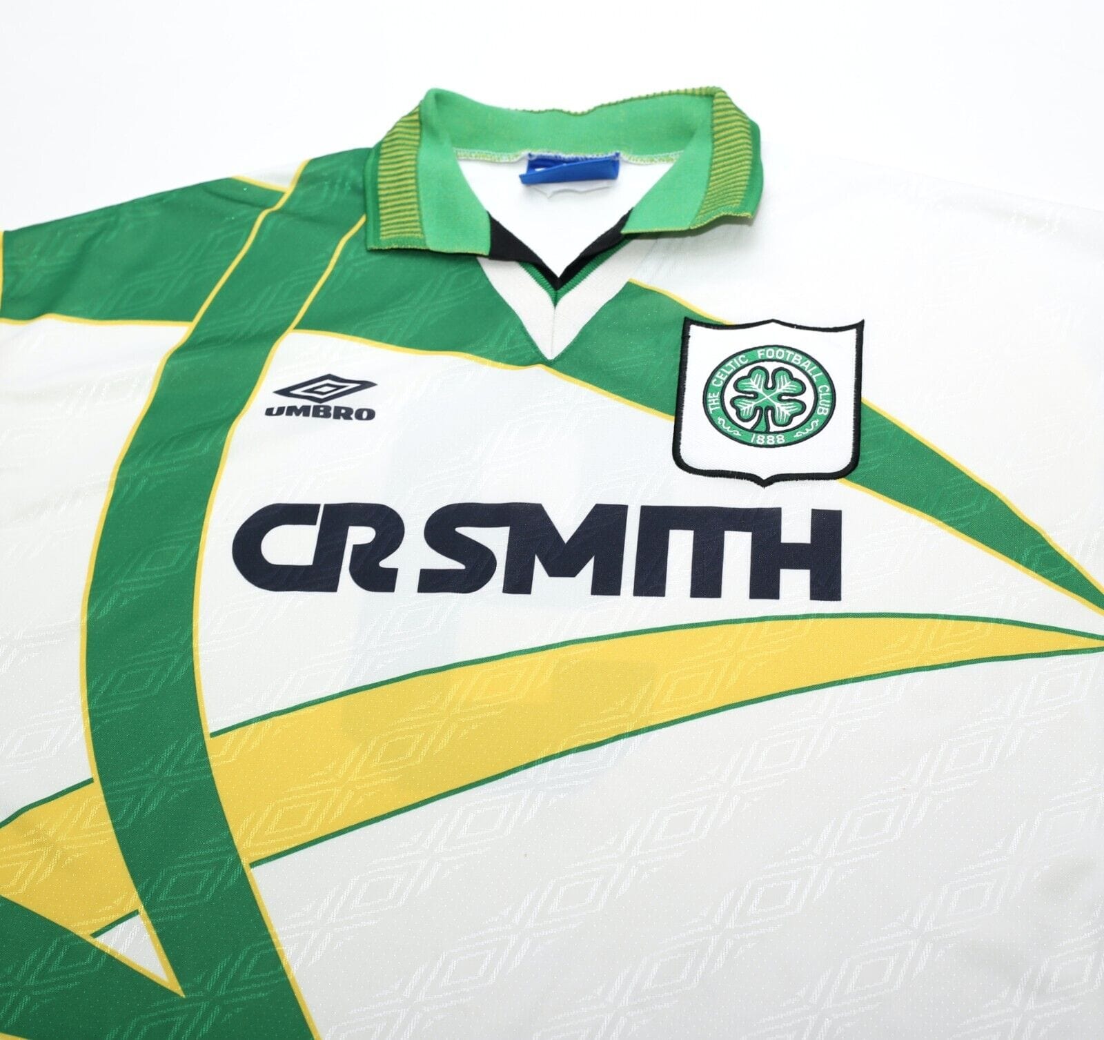 1994/95 VAN HOOIJDONK #9 Celtic Vintage Umbro Third Football Shirt (L)