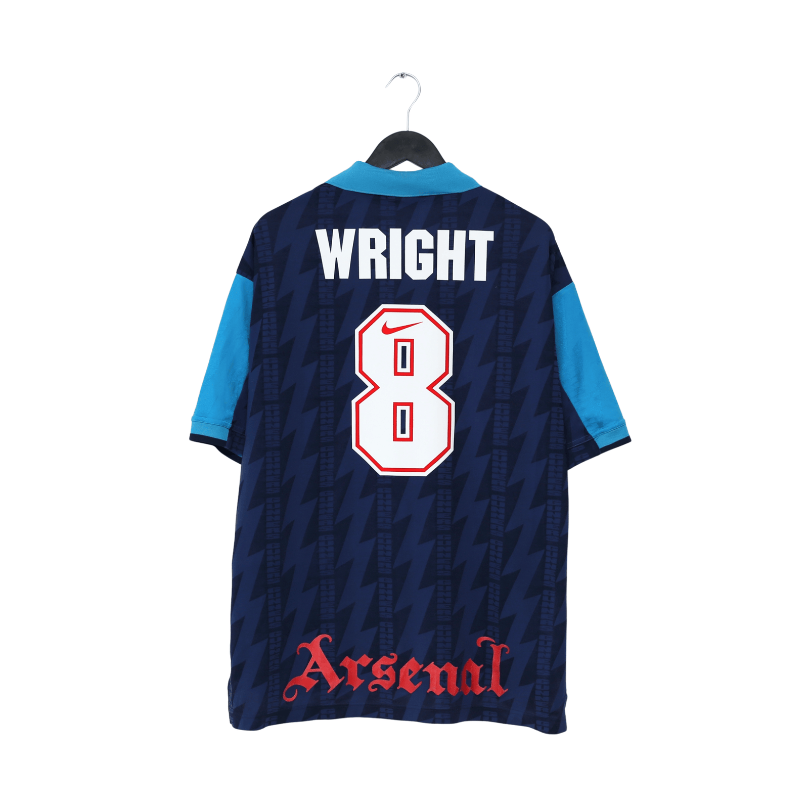 1994/95 Wright #8 Arsenal Vintage Nike Away Football Shirt (XXL)