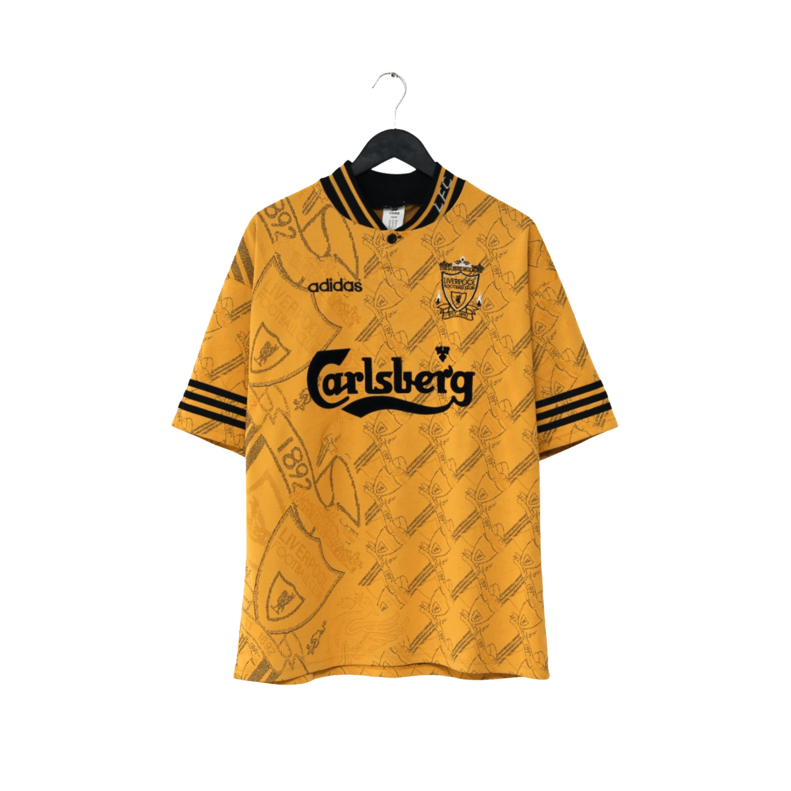 1994/96 Barnes #10 Liverpool Vintage adidas Third Football Shirt (L)
