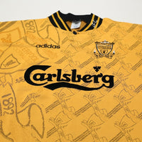 1994/96 Barnes #10 Liverpool Vintage adidas Third Football Shirt (L)