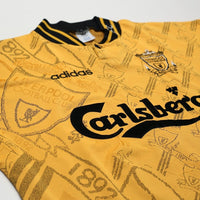 1994/96 Barnes #10 Liverpool Vintage adidas Third Football Shirt (L)