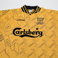 1994/96 Barnes #10 Liverpool Vintage adidas Third Football Shirt (L)
