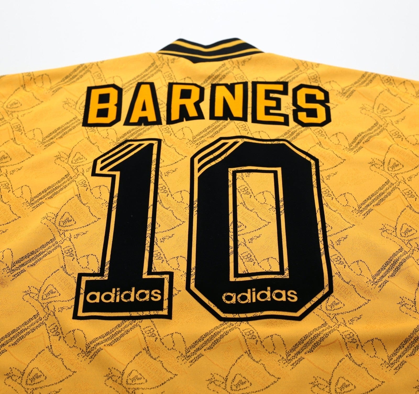 1994/96 BARNES #10 Liverpool Vintage adidas Third Football Shirt (S)