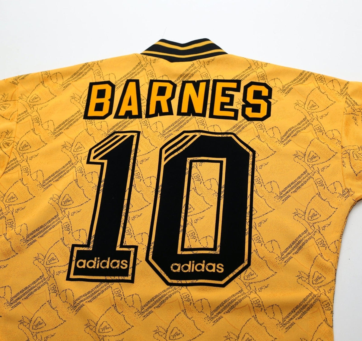 1994/96 BARNES #10 Liverpool Vintage adidas Third Football Shirt (S)