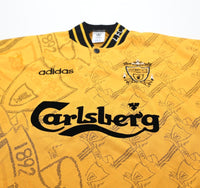 1994/96 BARNES #10 Liverpool Vintage adidas Third Football Shirt (S)