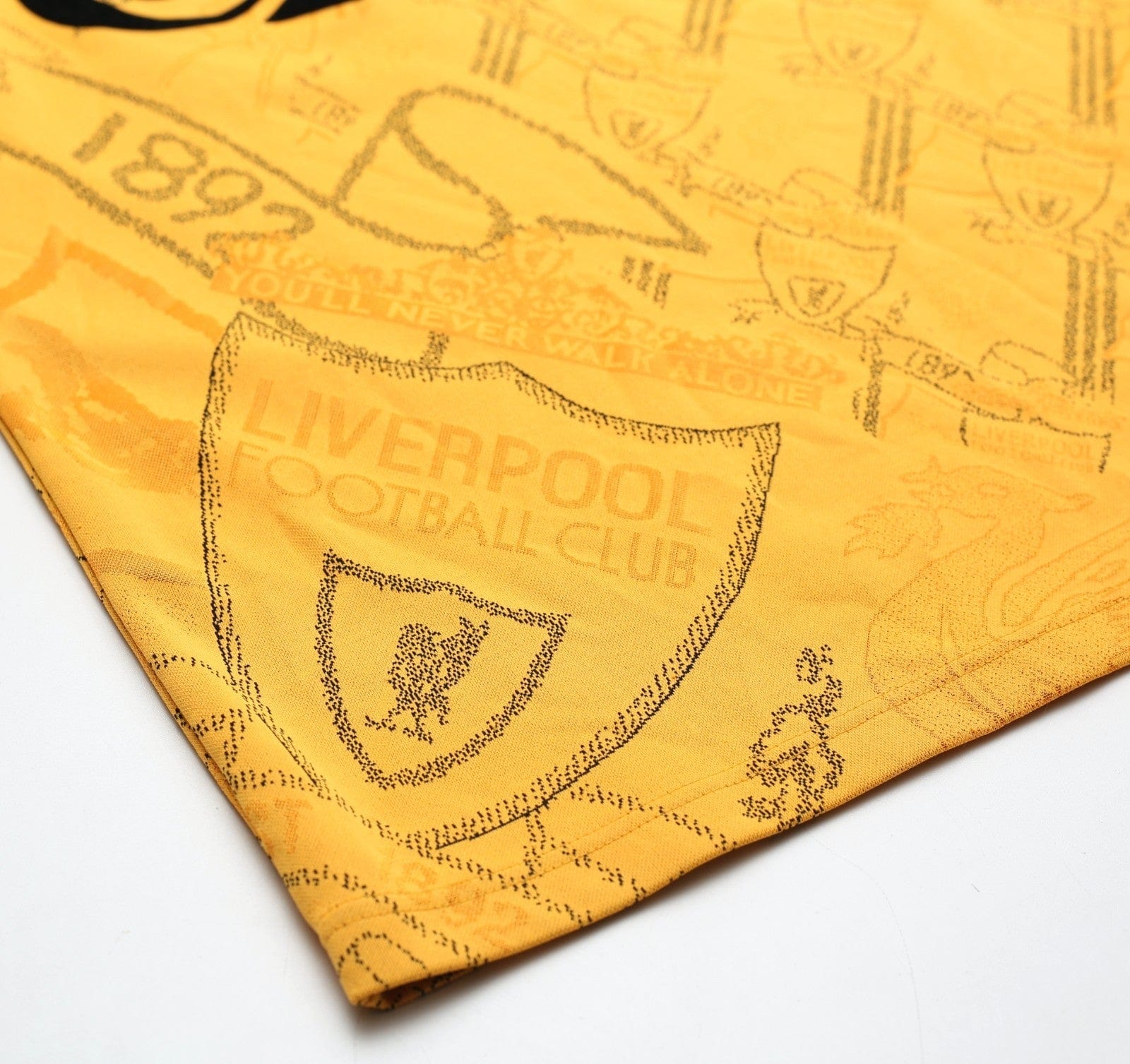 1994/96 BARNES #10 Liverpool Vintage adidas Third Football Shirt (S)