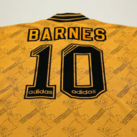 1994/96 Barnes #10 Liverpool Vintage adidas Third Football Shirt (S)