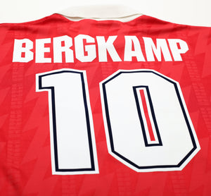 1994/96 BERGKAMP #10 Arsenal Nike Home Football Shirt (L)