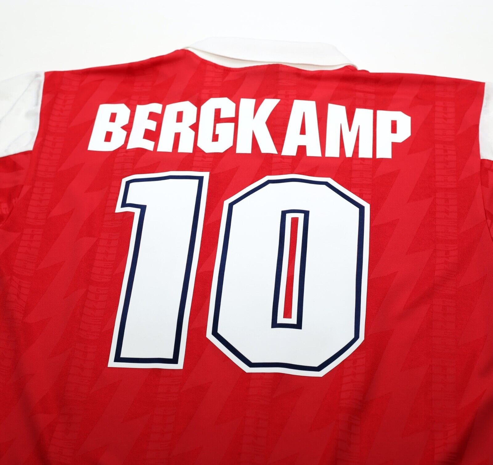 1994/96 BERGKAMP #10 Arsenal Vintage Nike Home Football Shirt (L)