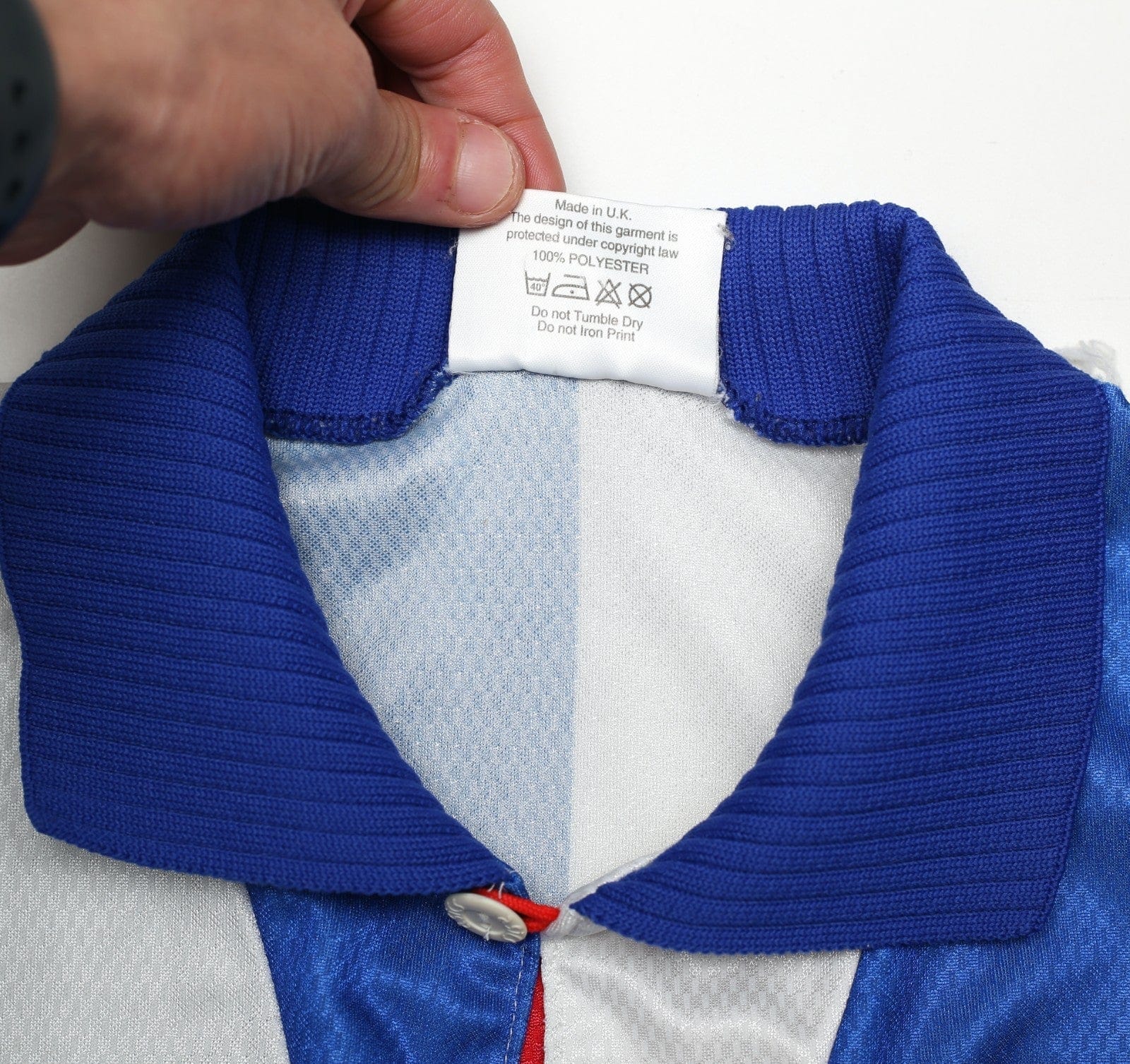 1994/96 BLACKBURN ROVERS Vintage Asics Home Football Shirt (M) League Champions