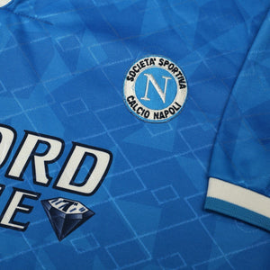 1994/96 Cannavaro #5 Napoli Vintage Lotto Home Football Shirt (L)