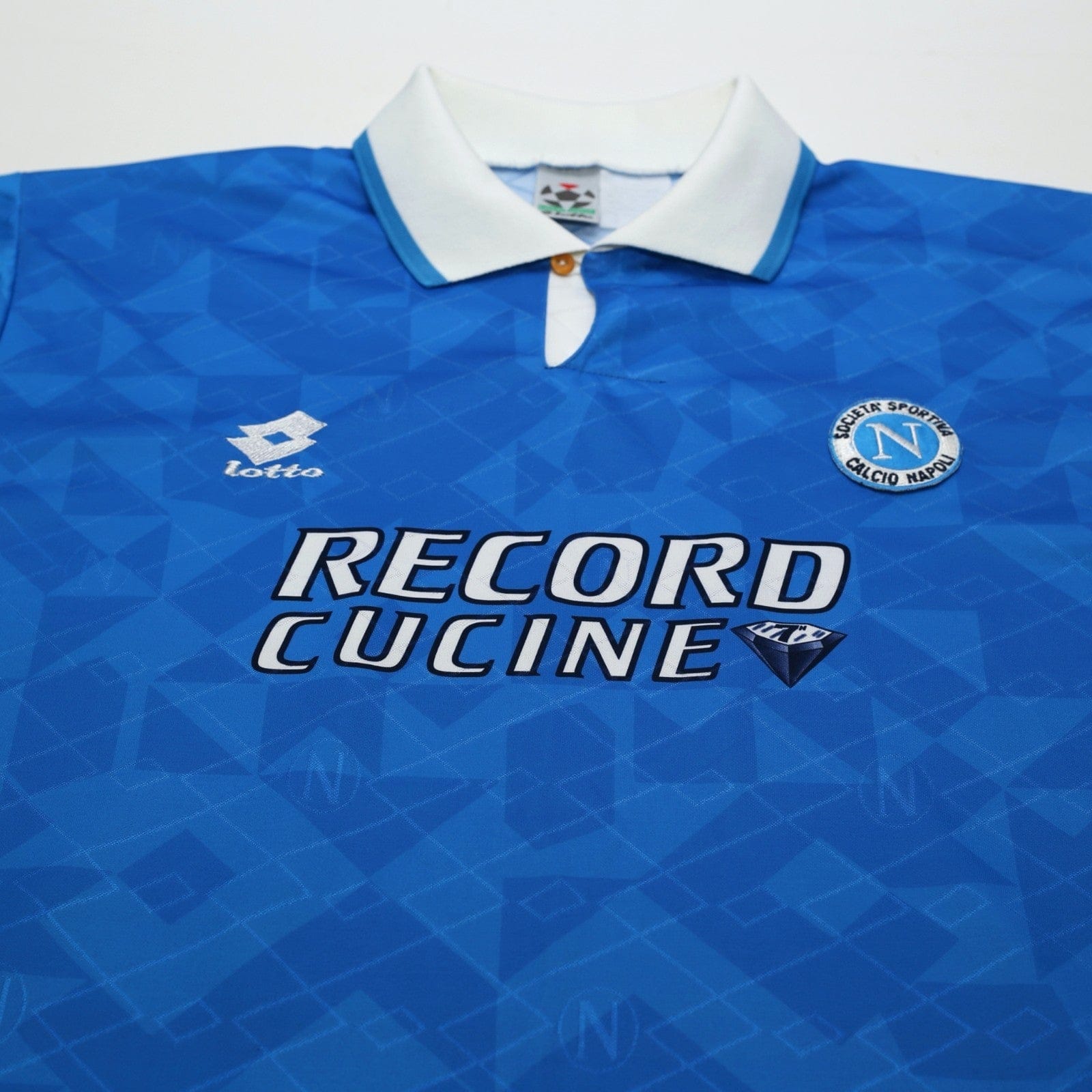 1994/96 Cannavaro #5 Napoli Vintage Lotto Home Football Shirt (L)