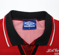 1994/96 CANTONA #7 Manchester United Vintage Umbro FA Cup Final Football Shirt M