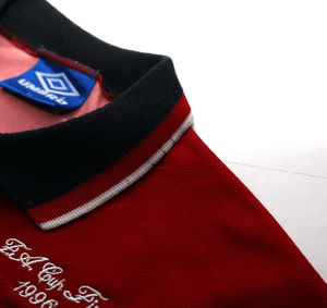1994/96 CANTONA #7 Manchester United Vintage Umbro FA Cup Final Football Shirt M