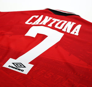 1994/96 CANTONA #7 Manchester United Vintage Umbro FA Cup Final Football Shirt M