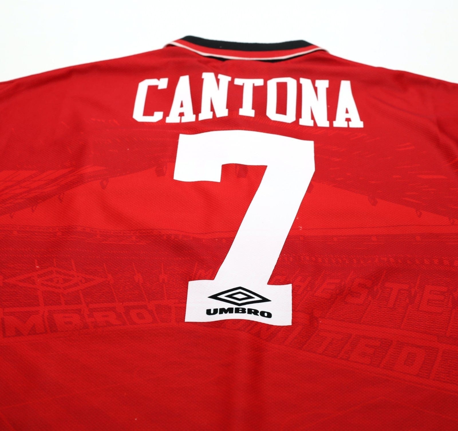 1994/96 CANTONA #7 Manchester United Vintage Umbro Football Shirt (L)