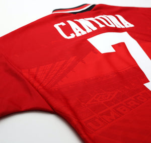 1994/96 CANTONA #7 Manchester United Vintage Umbro Football Shirt (L)