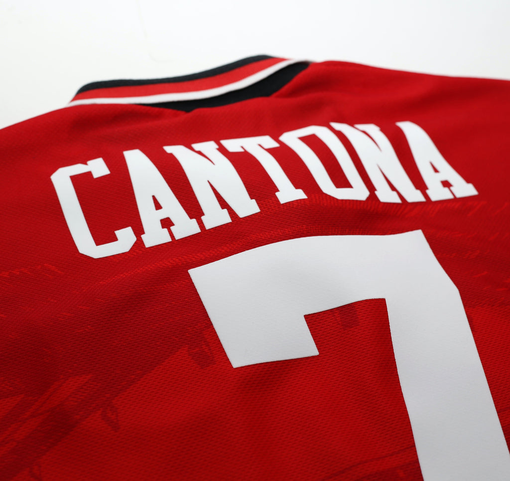 1994/96 CANTONA #7 Manchester United Vintage Umbro Football Shirt (L)