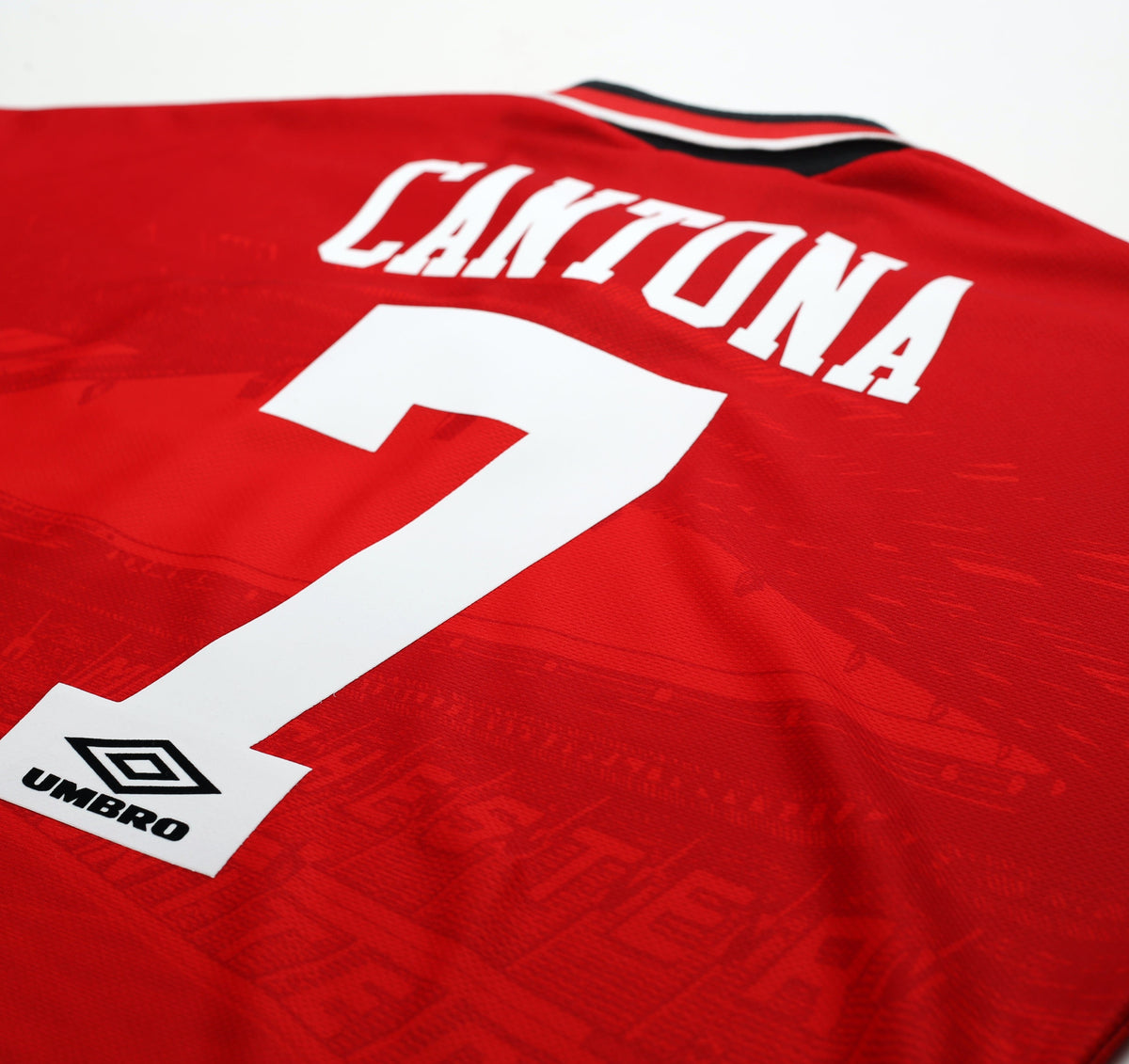 1994/96 CANTONA #7 Manchester United Vintage Umbro Football Shirt (L)