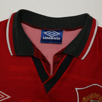 1994/96 Cantona #7 Manchester United Vintage Umbro Football Shirt (L)