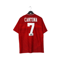 1994/96 Cantona #7 Manchester United Vintage Umbro Football Shirt (L)