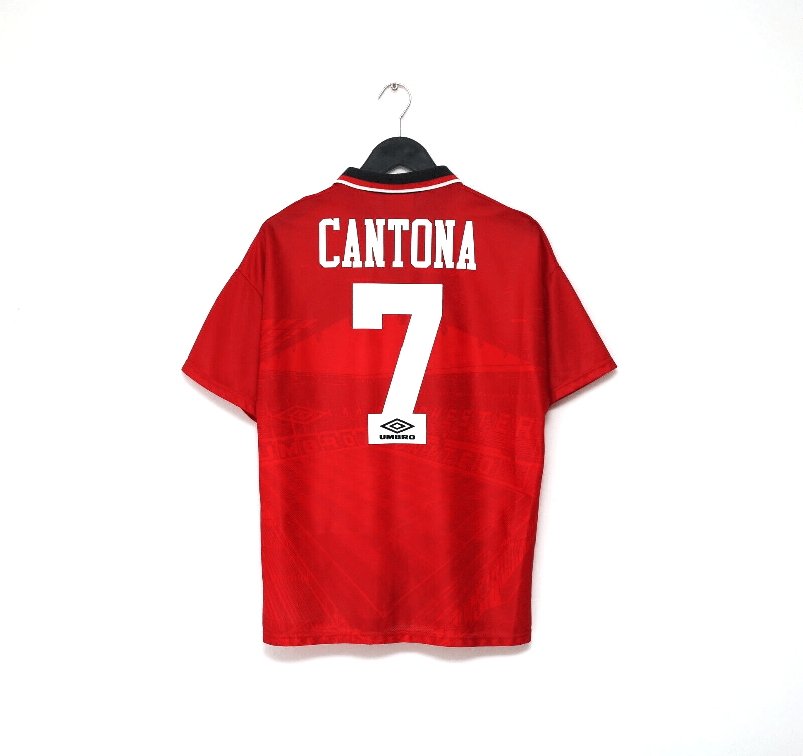 1994/96 CANTONA #7 Manchester United Vintage Umbro Football Shirt (M)