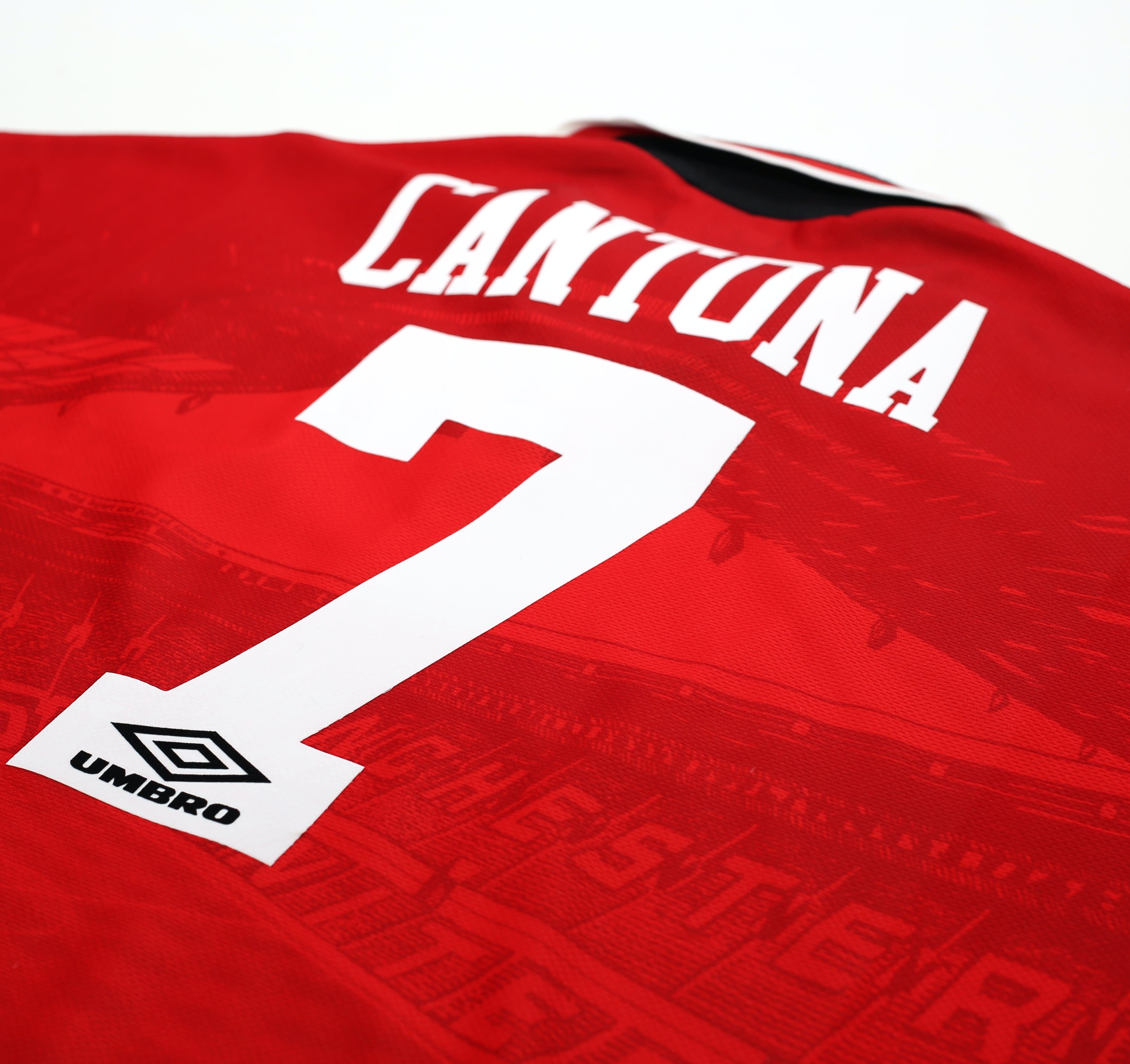 1994/96 CANTONA #7 Manchester United Vintage Umbro Football Shirt (XL/XXL)