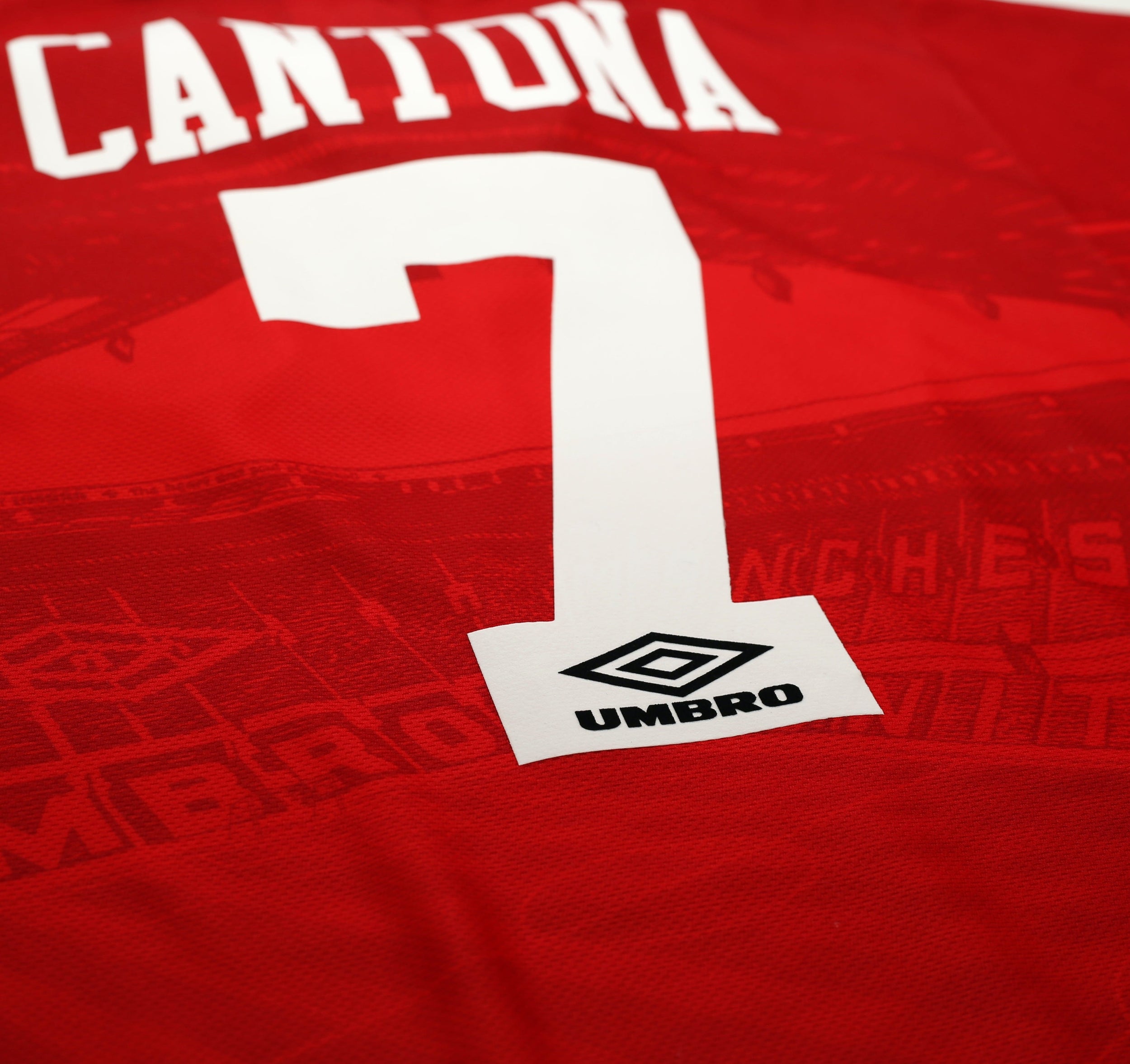 1994/96 CANTONA #7 Manchester United Vintage Umbro Football Shirt (XL/XXL)