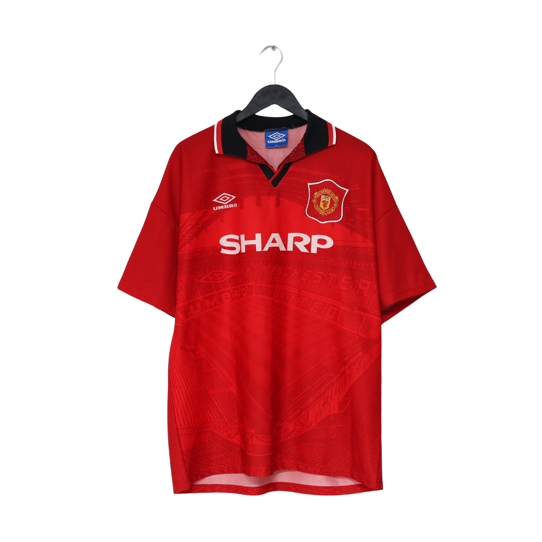 1994/96 CANTONA #7 Manchester United Vintage Umbro Football Shirt (XL/XXL)