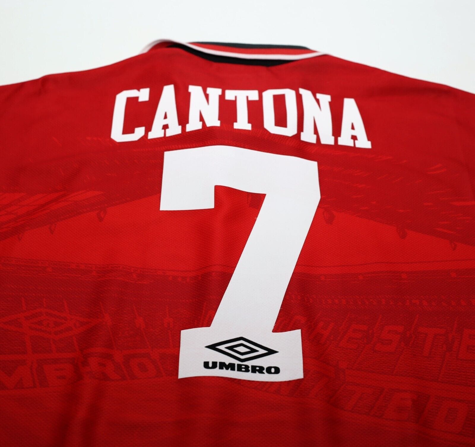 1998 CANTONA #7 Manchester United Vintage Umbro (XL) MUNICH