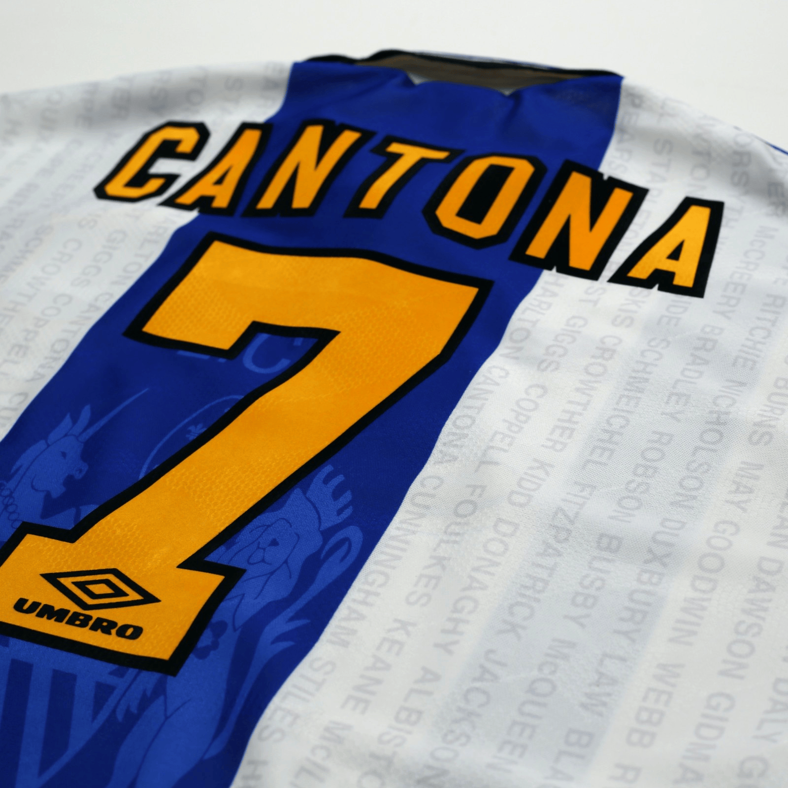 1994/96 Cantona #7 Manchester United Vintage Umbro Third Football Shirt (L)