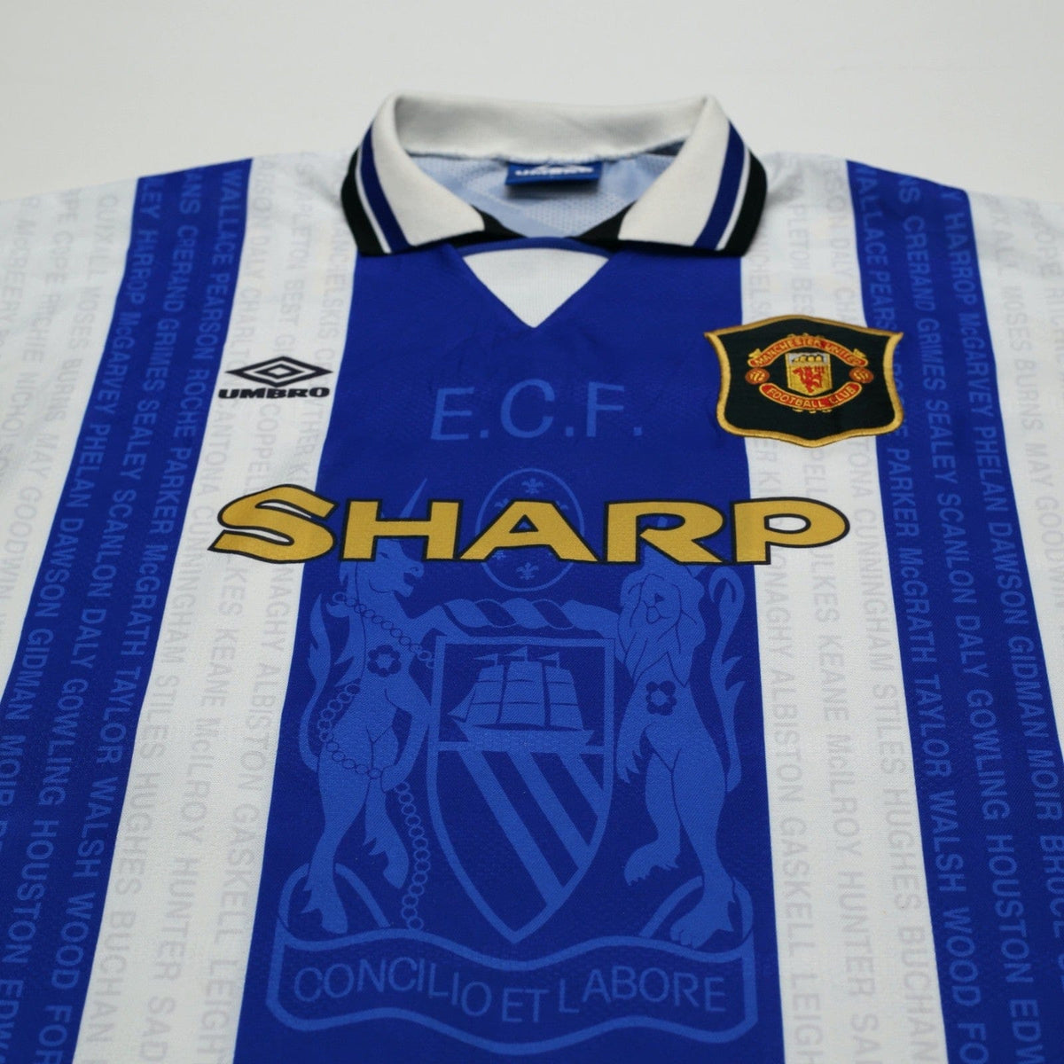 1994/96 Cantona #7 Manchester United Vintage Umbro Third Football Shirt (L)